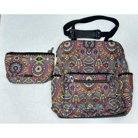 NEW Sakroots Loyola Convertible Backpack And Pouch Multi Color Laptop Case - Picture 1 of 16